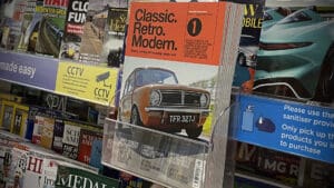 Classic Retro Modern on shelf